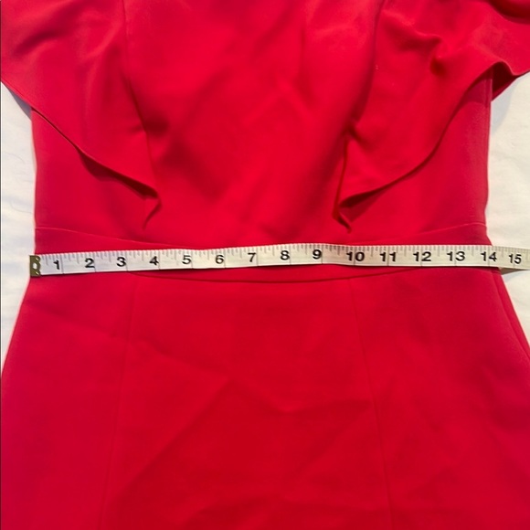 BCBGMaxAzria Vibrant Red Ruffle Mini Dress - Picture 12 of 15
